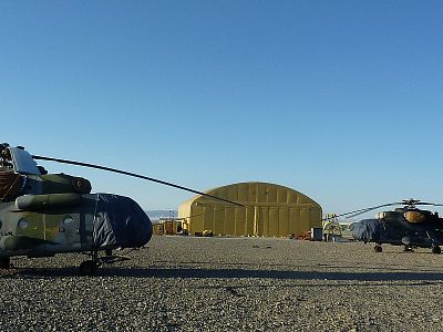 Helicopter hangar of the Army of the Czech Republic, Afghanistan