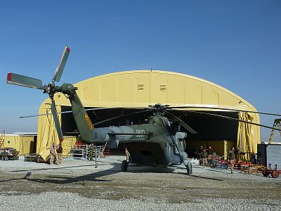 Helicopter hangar of the Army of the Czech Republic, Afghanistan