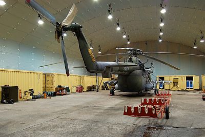 Helicopter hangar of the Army of the Czech Republic, Afghanistan