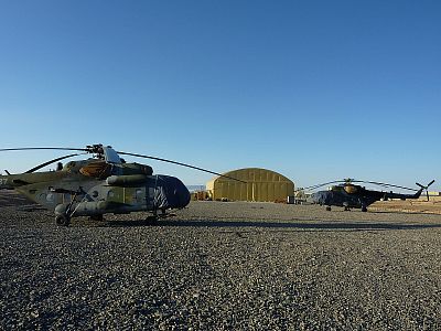 Hubschrauberhangar, Armee der Tschechischen Republik, Afghanistan